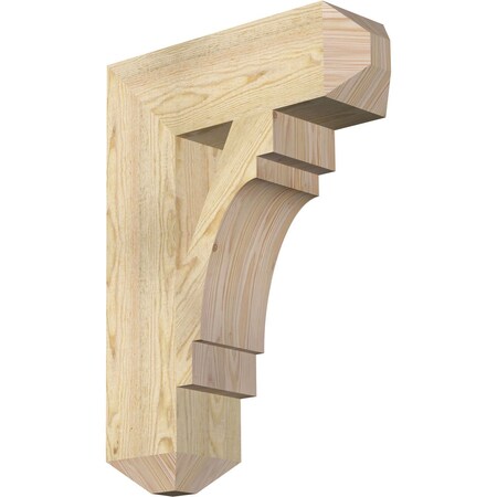 Ekena Millwork Merced Craftsman Rough Sawn Bracket, Douglas Fir, 6"W x 20"D x 28"H BKT06X20X28MRC04RDF